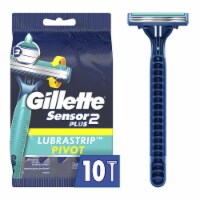 Men's Sensor2 Plus Pivoting Head Disposable Razors; 10 Count