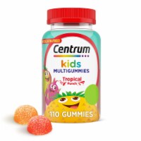Kids Multivitamin Gummies; Tropical Punch Flavor Made With Natural Flavors; 110 Count