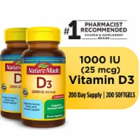 Vitamin D3 1000 IU (25 mcg) Softgels