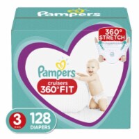 Cruisers 360 Breathable Comfortable Soft Diapers - Size 3, 128 Count