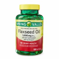 Flaxseed Oil Softgels Dietary Supplement
