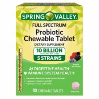 Full Spectrum Probiotic Supplement Chewable Tablet; 30 Count