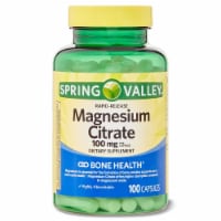 Rapid-Release Magnesium Citrate Dietary Supplement; 100 mg; 100 Count