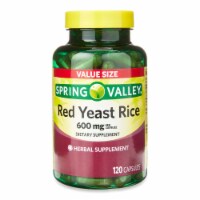 Red Yeast Rice Supplement; 600 mg; 120 Count