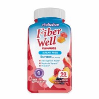 Fiber Well Sugar Free Fiber Supplement Gummies; Fruit Flavored; 90 Count