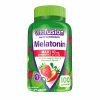 Max Strength Melatonin Gummy Supplements; Strawberry Flavored