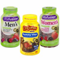 Men + Women + L'il Critters Kids Gummies; 150 Count + 150 Count + 190 Count