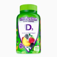 Vitamin D3 Gummy Vitamins; Peach; Blackberry and Strawberry Flavored