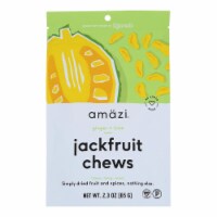 Amazi Foods - Jackfruit Chews Ginger Lime - Case of 6-2.3 OZ