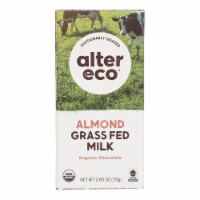 Alter Eco - Chocolate Bar Salted Almond - Case of 12-2.65 OZ