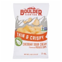 Boulder Canyon Cheddar and Sour Cream Thin and Crispy Potato Chips