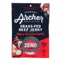 Country Archer - Beef jerky Spicy Ses Gar Zero - Case of 12-2 OZ