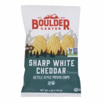Boulder Canyon Sharp White Cheddar Kettle Style Potato Chips