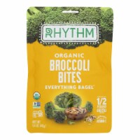 Rhythm Superfoods - Broc Bites Evthng Bgl - Case of 10-1.4 OZ