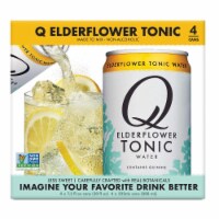 Q Drinks - Tonic Water Can 4pk Eldrflw - Case of 6-4/7.5 OZ