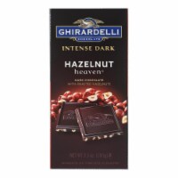 Ghirardelli - Chocolate Intense Dark Hazelnut Heaven Bars - Case of 12 - 3.5 OZ