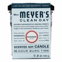 Mrs. Meyer's Clean Day - Soy Candle Snow Drop - Case of 6-7.2 OZ