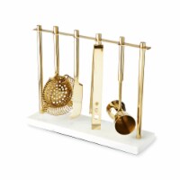 Gold Barware Set - Stainless Steel With Gold Finish, Set of 4