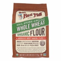 Bob's Red Mill - Organic Whole Wheat Flour - 5 lb - Case of 4