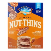Blue Diamond - Nut Thin Crackers - Honey Cinnamon - Case of 12 - 4.25 oz.