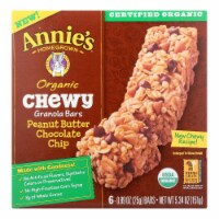 Annie's Homegrown Organic Chewy Granola Bars Peanut Butter Chocolate Chip - Case of 12