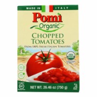 Pomi Organic Chopped Tomatoes - Case of 12 - 26.46 OZ