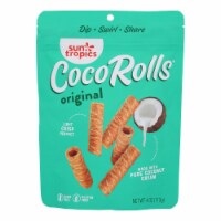 Sun Tropics Coco Rolls Original, Rolled Coconut Wafer - Case of 12 - 4 OZ