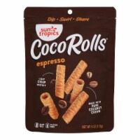Sun Tropics Coco Rolls Espresso, Rolled Coconut Wafer - Case of 12 - 4 OZ
