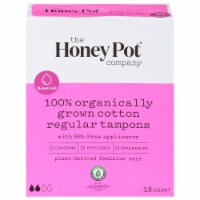 The Honey Pot - Regular Tampon Plst Applicator Unsent - 1 Each-18 CT