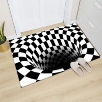 3D Clown Trap Visual Carpet, Living Room Bedroom Floor Mat, Halloween Horror Carpet