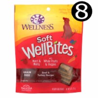 Wellness Pet Products - Dog Trts Soft Whole Bean Bf Turkey - Case of 8 - 6 OZ