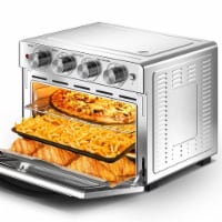 26QT/26L XL Toaster Convection Countertop Oven, Silver Color for Roast, Bake, Broil, Reheat