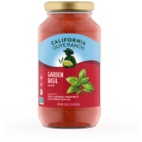 California Olive Ranch - Psta Sauce Garden Basil - Case of 6-25 OZ