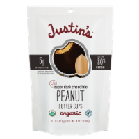Justin's - Peanut Butter Cup Spr Dark Chocolate - Case of 6-4.2 OZ