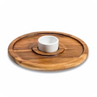 Chip 'n Dip with Black Ceramic Bowl
