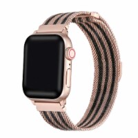 Infinity Bi-Color Rose Gold/Black Band for Apple Watch 1,2,3,4,5,6 & SE - Size 42mm/44mm