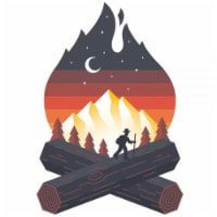 Sticker Art 470165 Campfire Printed Sticker