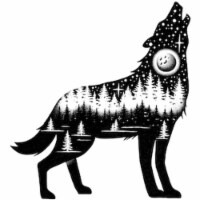 Sticker Art 666624 The Wolf Die-Cut Sticker
