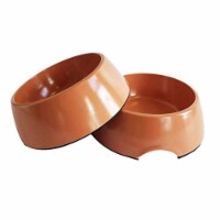 OCI 19 American Pet Bamboo Dog Bowl for Puppies - Set of 2