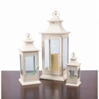 Lantern (Set of 3) 12 H, 19 H, 27.5 H Metal/Glass
