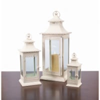 Lantern (Set of 3) 12 H, 19 H, 27.5 H Metal/Glass