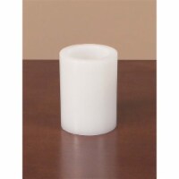 LED Wax Pillar Candle (Set of 6) 3 Dx4 H Wax/Plastic - 2 C Batteries Not Incld.