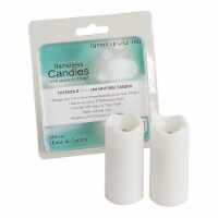 LED Mini Pillar Candle w/Timer (Set of 12) 1.4 Dx3 H Wax/Plastic - 2 AA Batt Not Inlcd