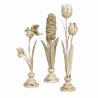 Standing Flowers (Set of 3) 16 , 18 , 22 H Resin