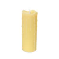 Melrose 7  Ivory LED Dripping Wax Pillar Flameless Candle with Moving Flame