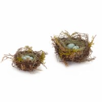 Robin's Nest w/Eggs (Set of 12) 5 , 7 D Twig/Foam(sold out)