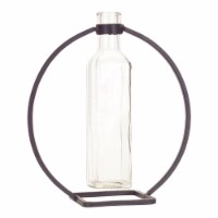 Hanging Vase in Circle Stand (Set of 4)  9 H