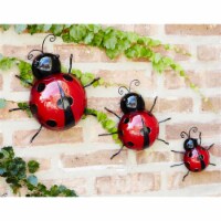 Wall Mountable Ladybugs (Set of 6) 3.75 H, 3 H, 2.25 H
