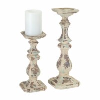 Candle Holder (Set of 2) 10 , 14 H Polystone