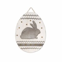 Melrose Set of 2 Easter Egg Rabbit Wall Plaque 15”